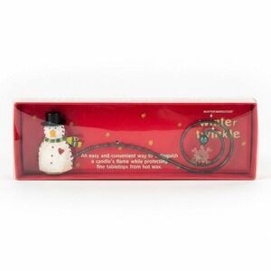 Vintage Snowman Candle Snuffer Winter Twinkle With Box Boston Warehouse